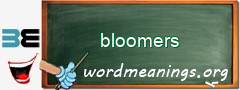 WordMeaning blackboard for bloomers